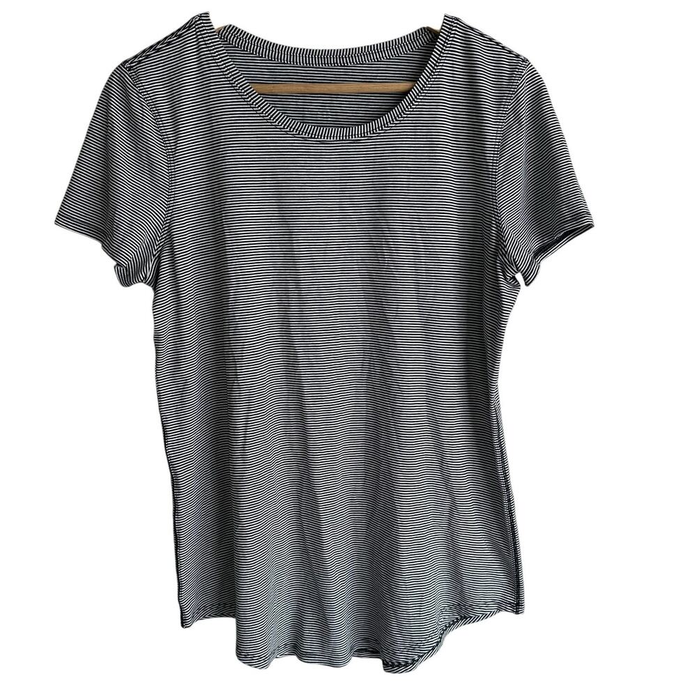 Lululemon Love Crew Short Sleeve T-shirt Tonka Black and White Stripe 8